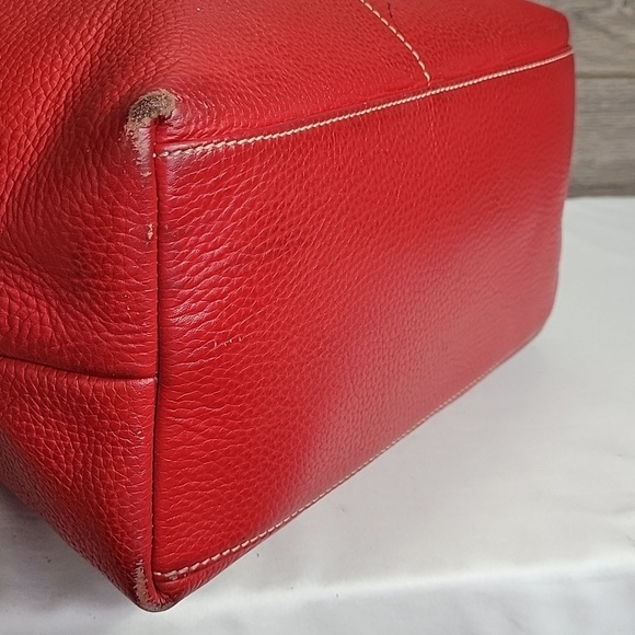 Large Dooney & Bourke Red Pebble Leather Women\'s Bag main image 7